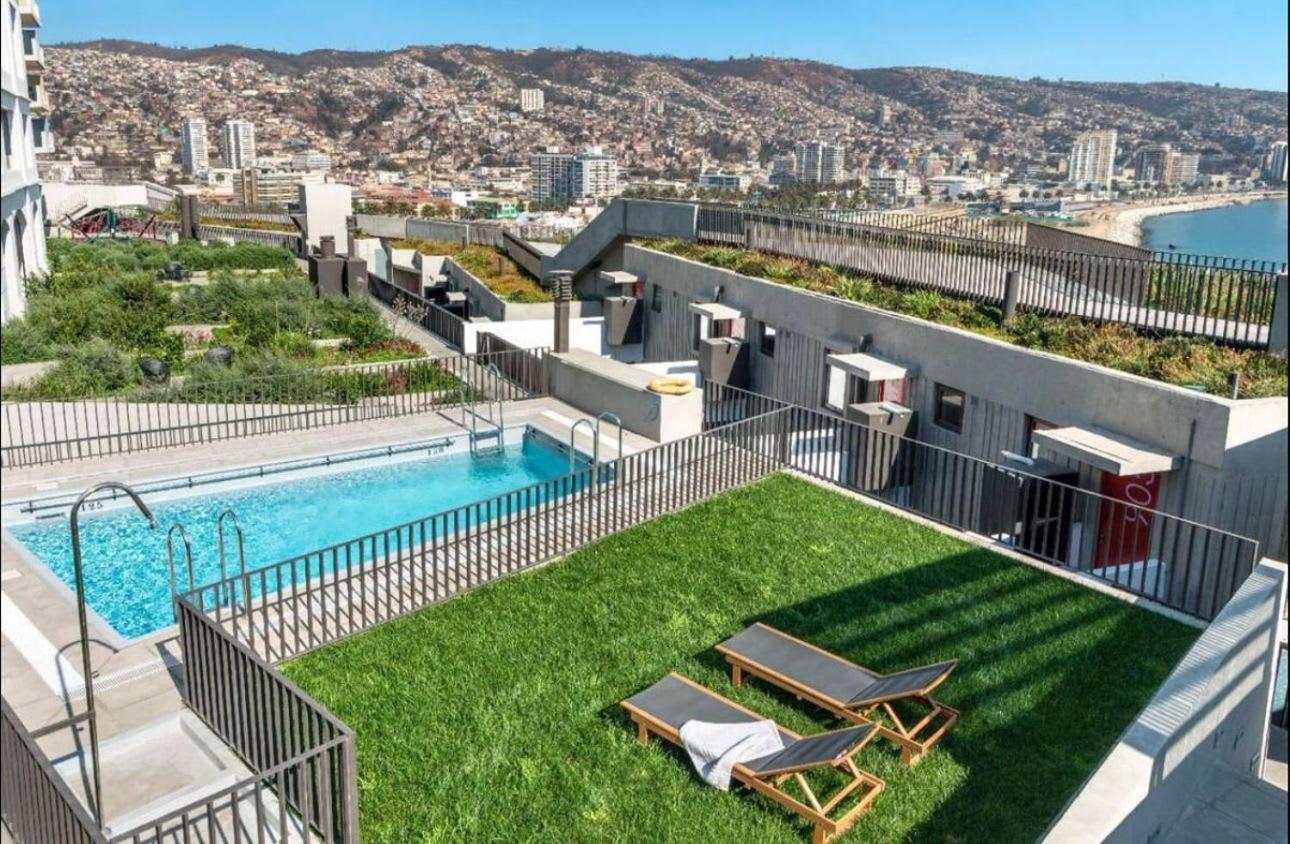 Apartamento Comodo Loft De Lujo Con Jardín, Con Estacionamiento, Servicio Hom Valparaíso
